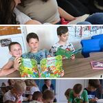 6 z 14 Kolaż 3 zdjęć. Uczniowie czytają książki w klasie_ na korytarzu_ w bibliotece..jpg