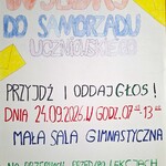 Plakat z informacją o wyborach do Samorządu Uczniowskiego.jpg